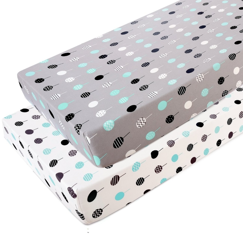 2 Pack Portable Mini Crib Sheets